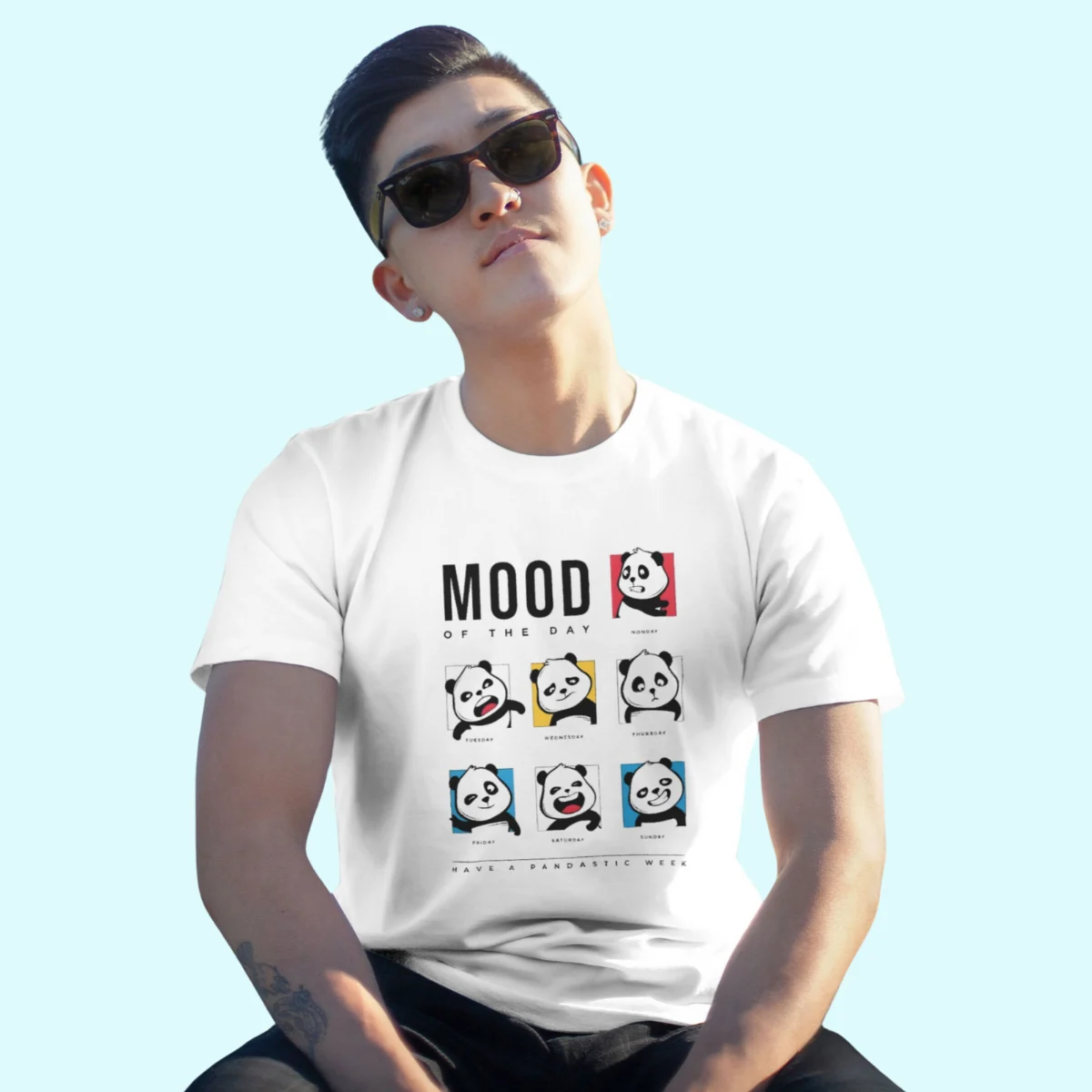 Mood of the Day Panda T-Shirt - Image 2