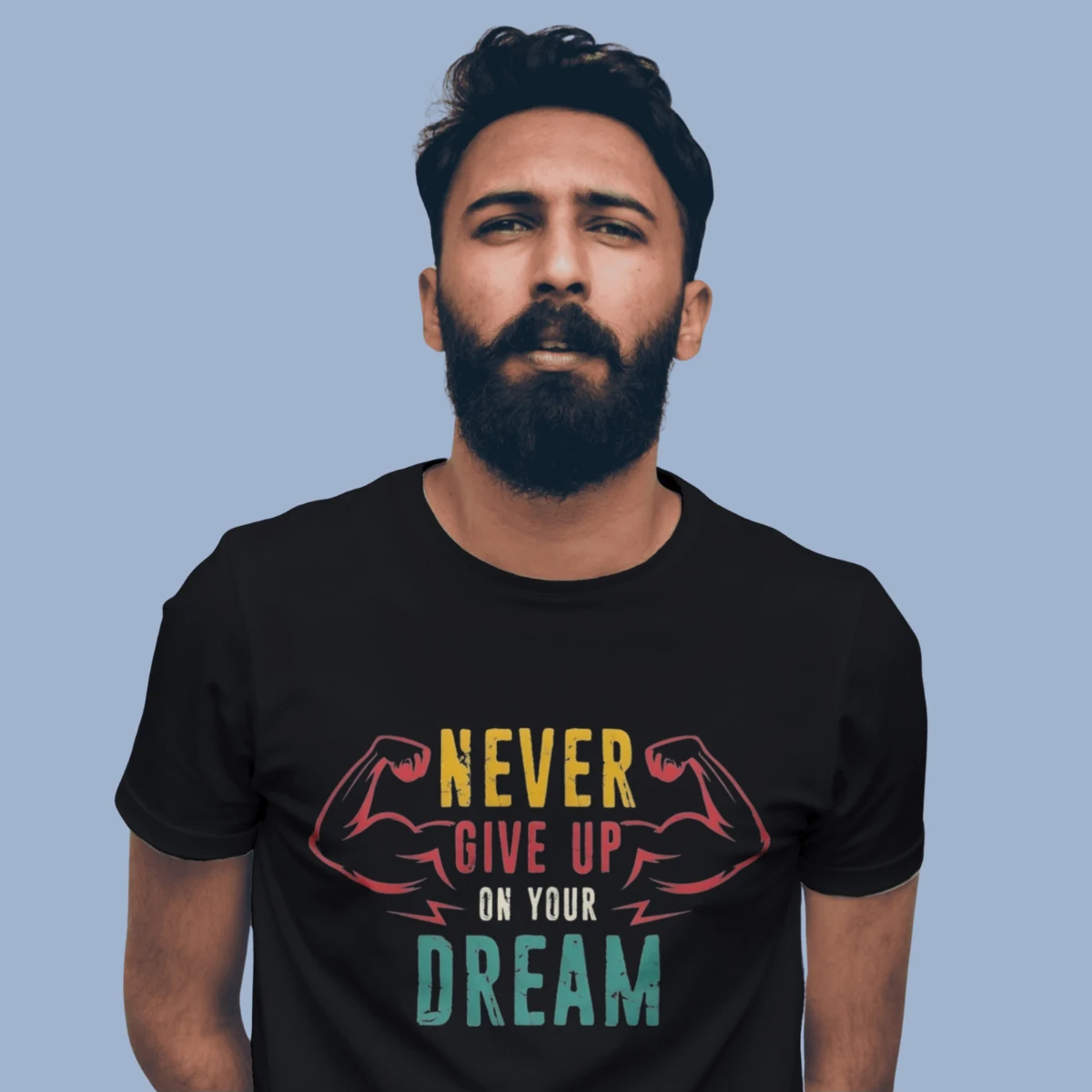 Never Give Up Graphic T-Shirt - Image 2