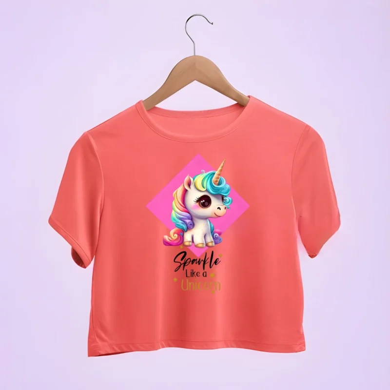 Sparkle Like a Unicorn Crop Top