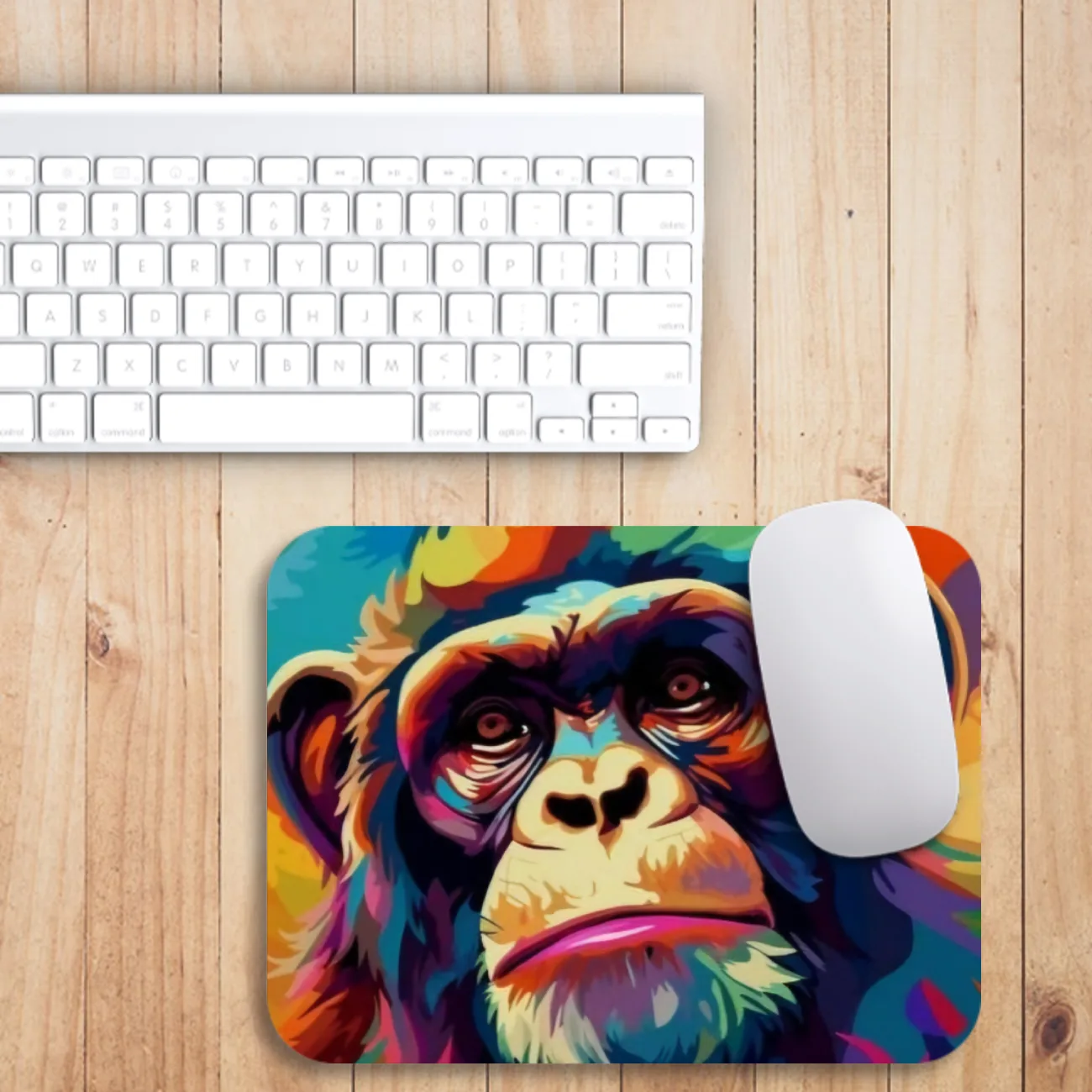 Chimpanzee Art Mouse Pad