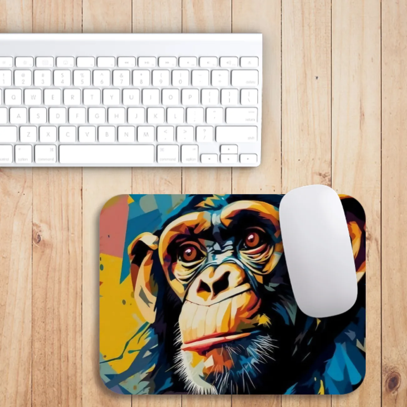 Chimpanzee Art Mouse Pad