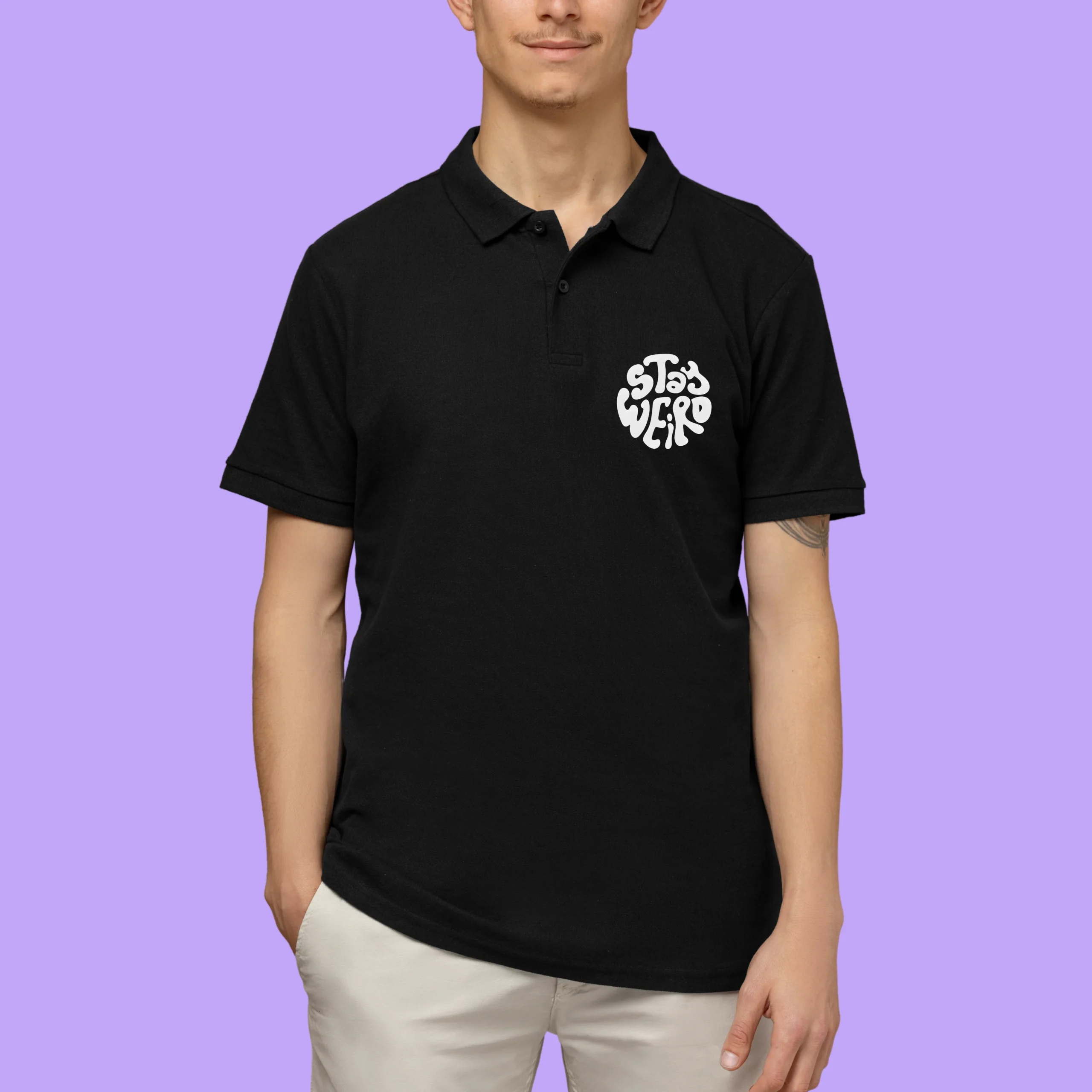 "Stay Weird" Polo Shirt