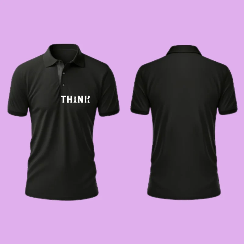"THINK" Polo T-Shirt