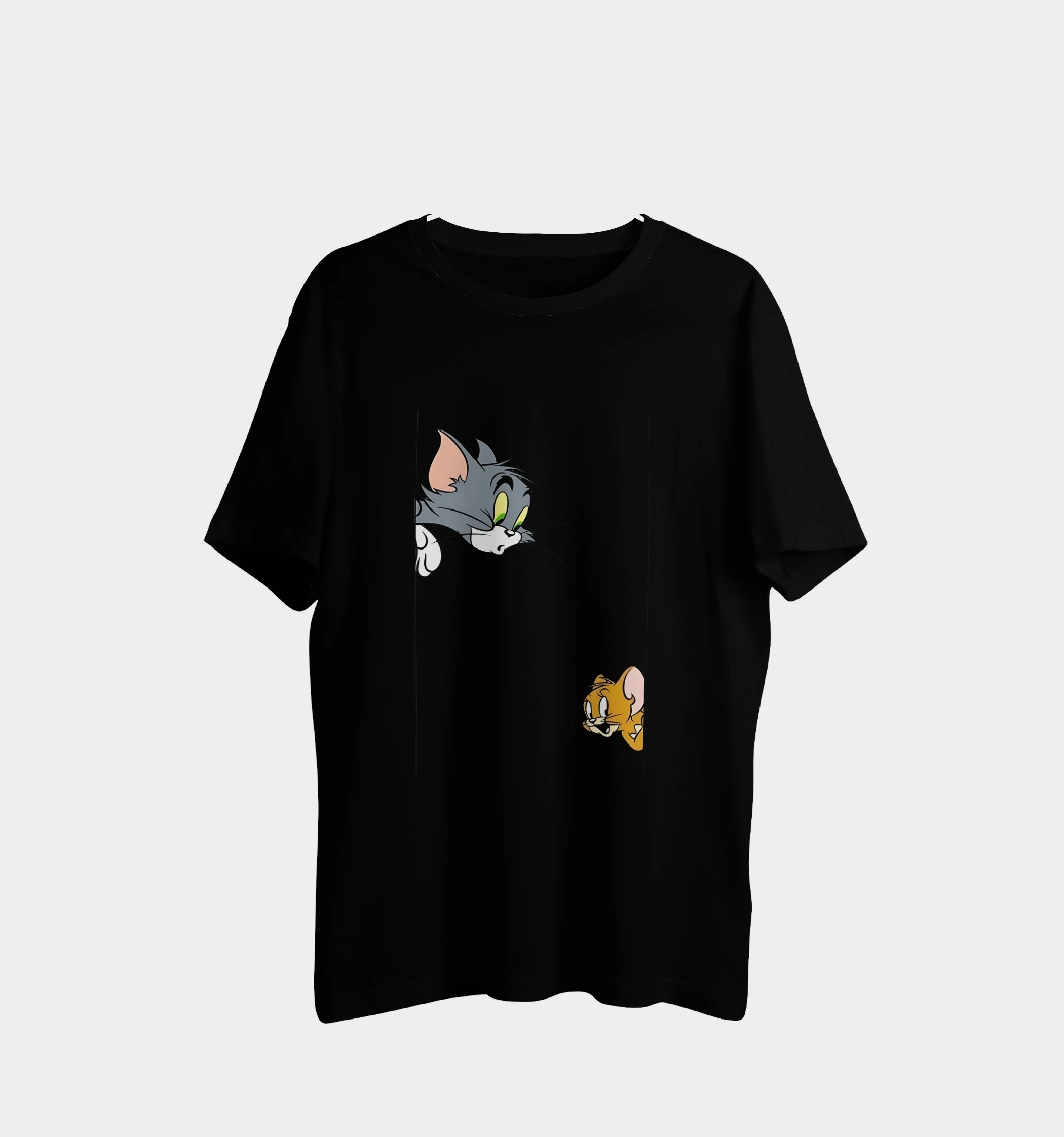 Tom & Jerry Peeking Graphic T-Shirt - Image 2