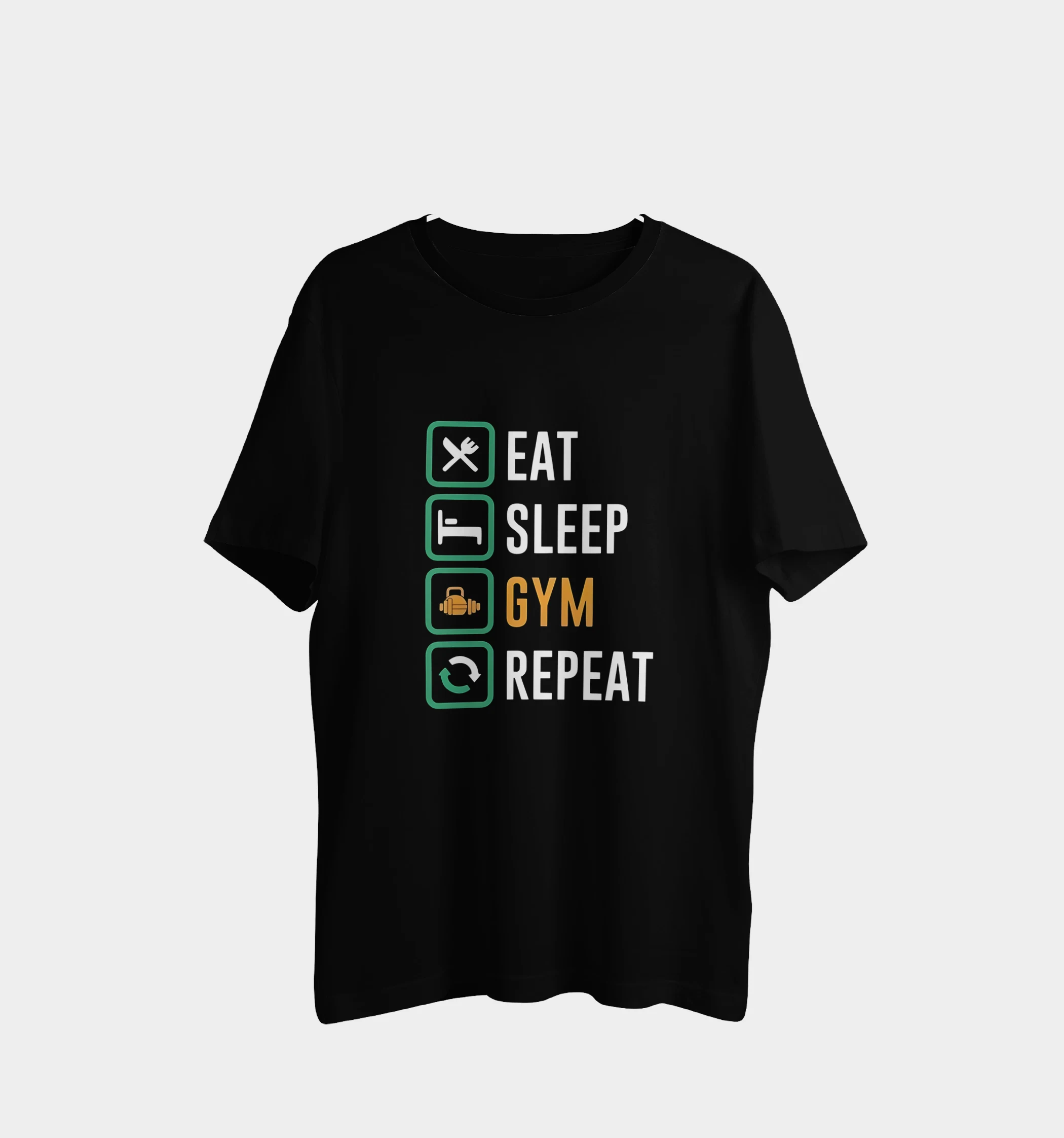 "Eat Sleep Gym Repeat" T-shirt