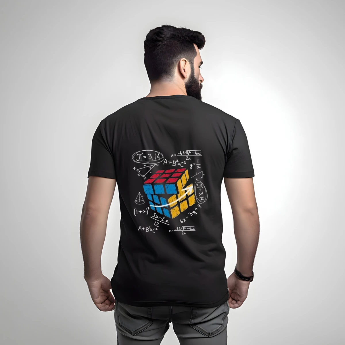 Men's Rubik's Cube Graphic T-Shirt