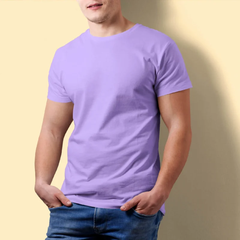 100% Cotton Bio-wash Plain T-Shirt