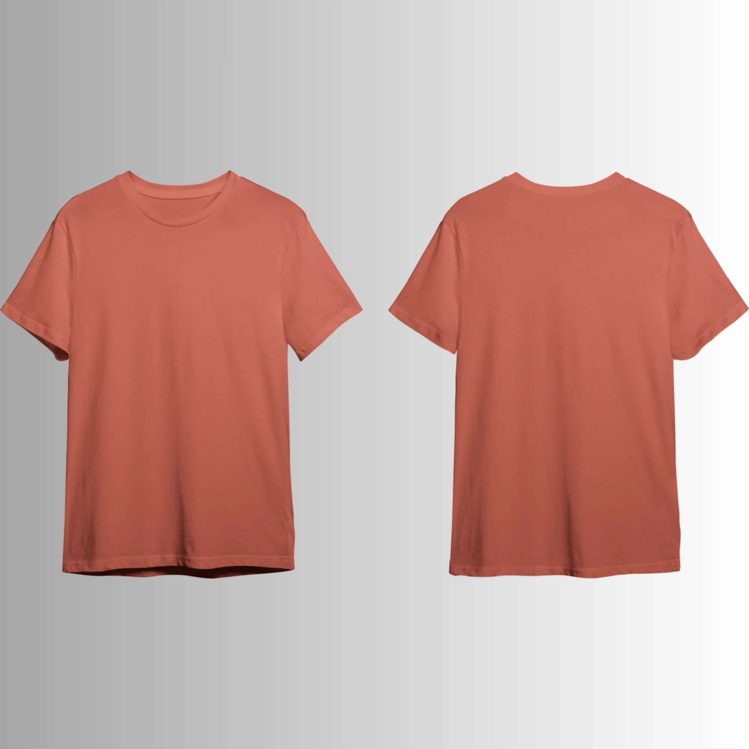 100% Cotton Bio-wash Plain T-Shirt - Image 4