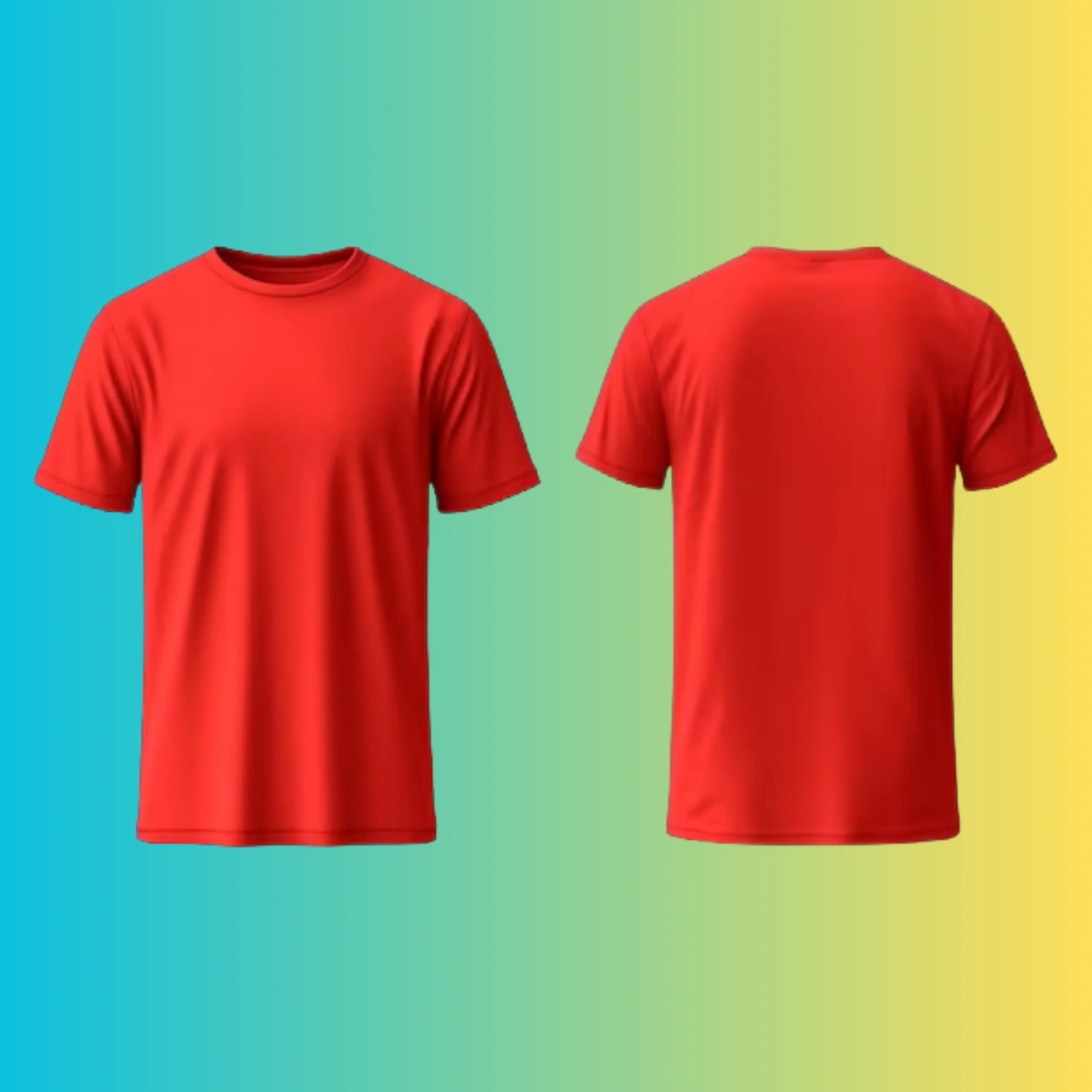 100% Cotton Bio-wash Plain T-Shirt - Image 5