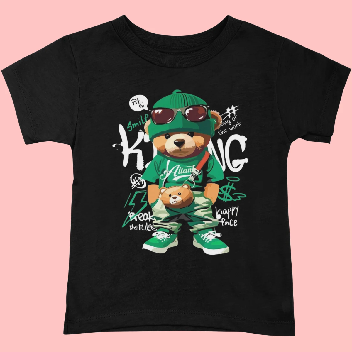 Kids’ King Bear Streetwear T-Shirt