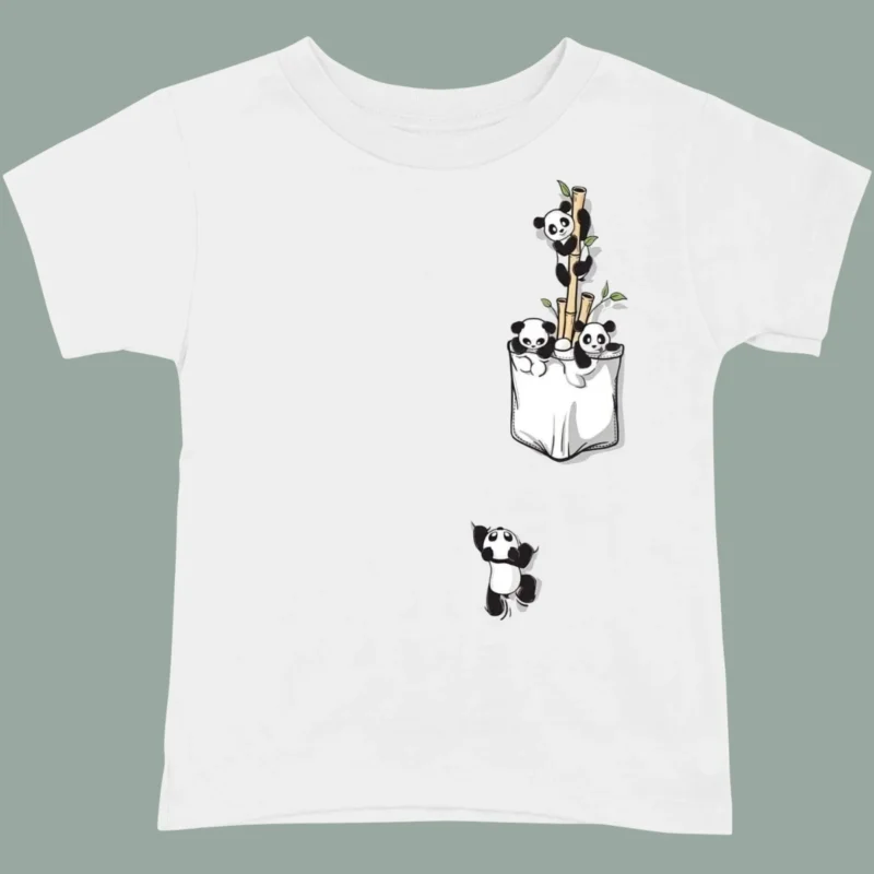 Kids' Pocket Panda Graphic T-Shirt